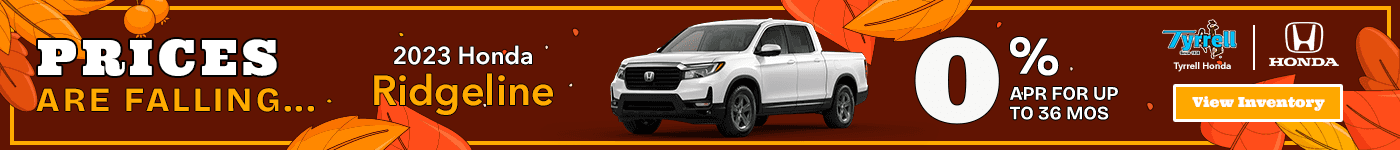 2023 Honda Ridgeline 0% APR for up to 36 months