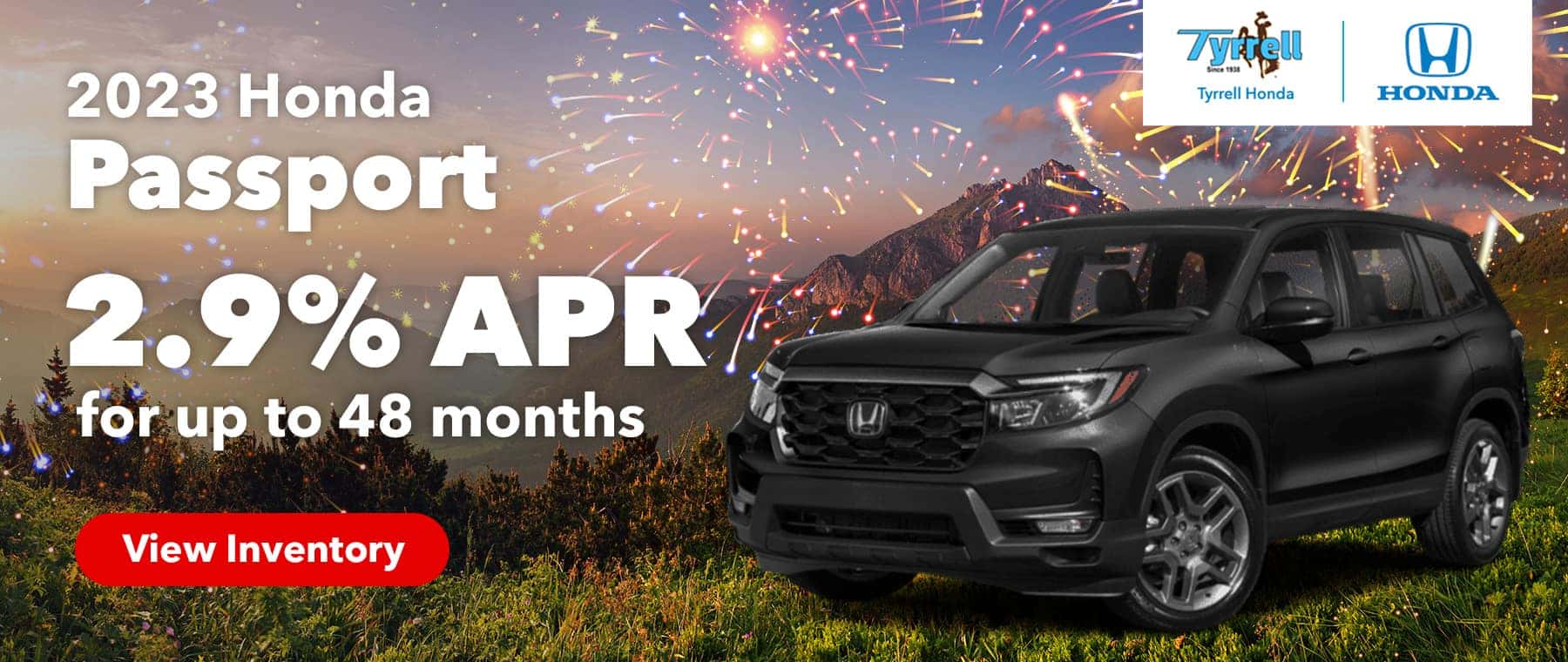 2023 Honda Passport 2.9% APR for up to 48 months