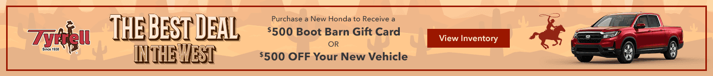 Best Deals in the West 2025 Honda Ridgeline 0.99% APR for up to 60 months