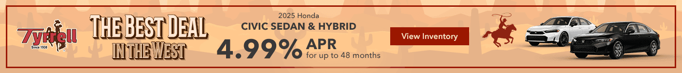 Best Deals in the West 2025 Honda Civic Sedan and Civic Hybrid