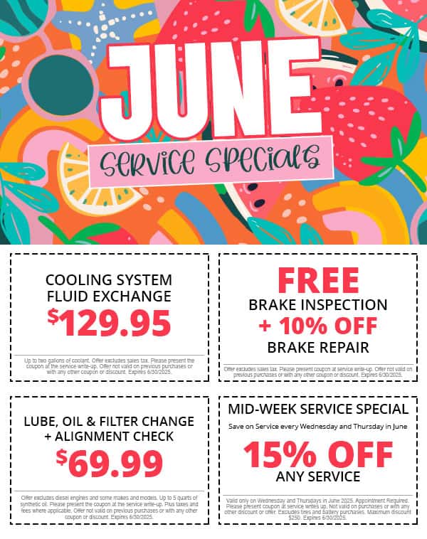 June Service Specials