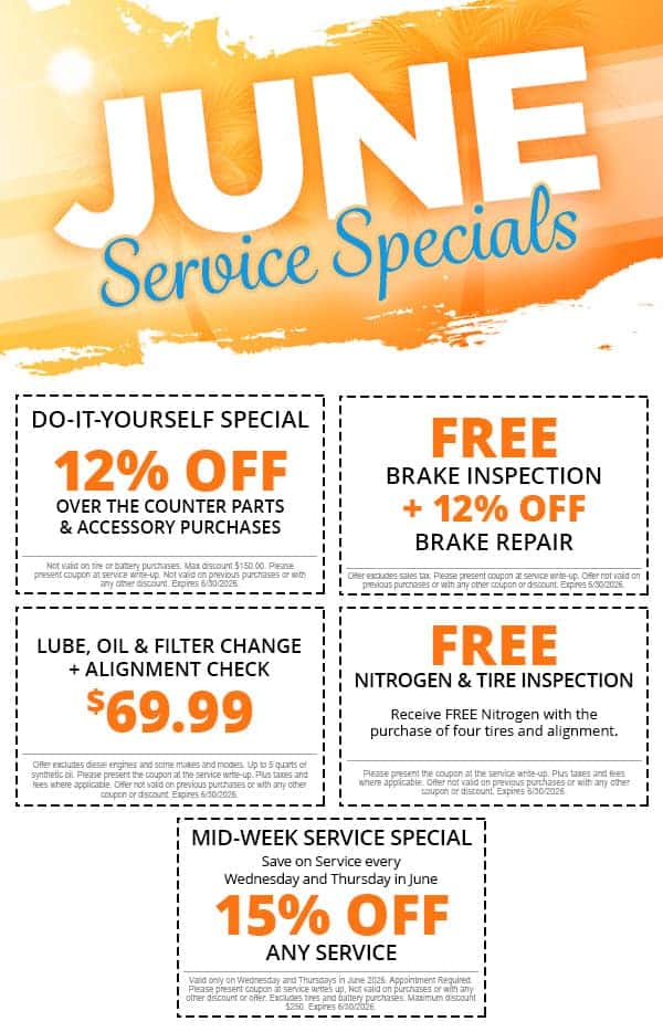 June Service Specials