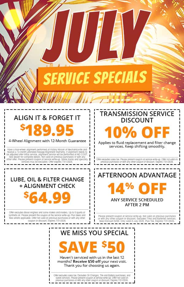 July Service Specials