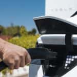 Charging an electric Hyundai