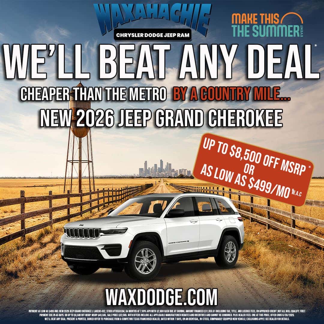 2026 Jeep Grand Cherokee L Laredo at Waxahachie Chrysler Dodge Jeep Ram, We'll Beat Any Deal